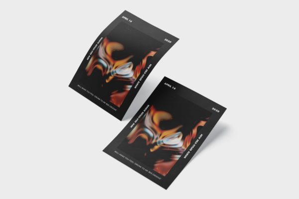 创意抽象艺术传单设计模板v1 Creative Abstract Flyer Template