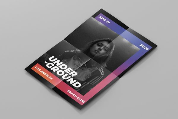 都市风格海报PSD素材蚂蚁素材精选模板v1 Urban Style Poster