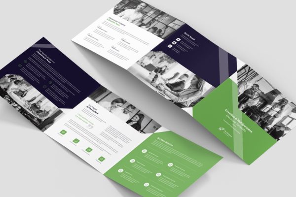 创意多用途三折宣传单设计模板 Brochure – Creative Multipurpose Tri-Fold Square
