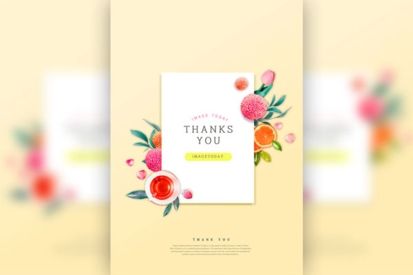 妇女节/母亲节感恩主题海报贺卡psd素材