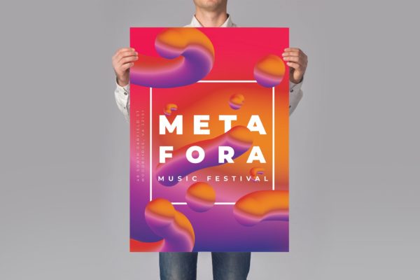 创意渐变立体图形促销海报传单第一素材精选PSD模板 TMT 05 – Banner Flyer Promotion