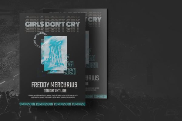 超级音乐会活动推广传单设计模板 Hyper Concert Flyer Template