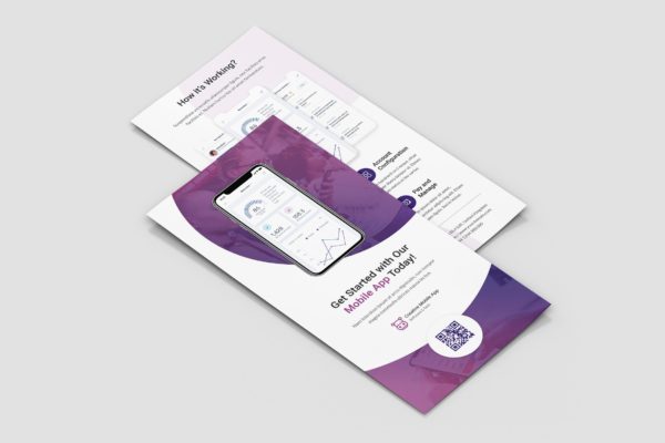 创意APP应用DL传单设计模板 Flyer DL – Creative App