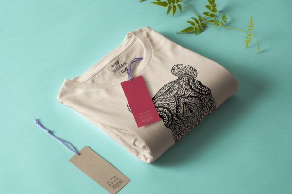 犀牛-曼陀罗花手绘T恤印花图案设计矢量插画蚂蚁素材精选素材 Rhino Mandala T-shirt Design Vector Illustration