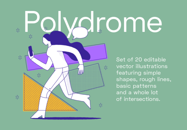 第一素材下午茶：20个几何图形图案矢量插画第一素材精选集