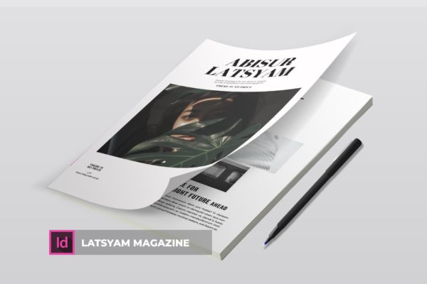 时尚主题第一素材精选杂志版式设计INDD模板 Latsyam | Magazine Template