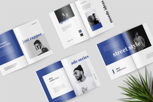 高端时尚服装品牌产品蚂蚁素材精选目录设计模板 Moede Fashion Lookbook Catalogue