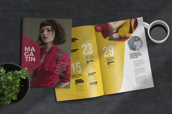 潮流时尚蚂蚁素材精选杂志排版设计InDesign模板 InDesign Magazine Template