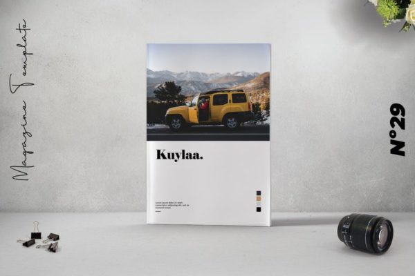 现代简约风Lookbook版式设计Indesign模板 Kuylaa Collection Lookbook