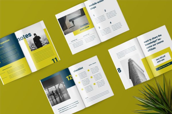 极简主义Workbook创意设计模板v1 Dovva – Minimalist Workbook Template