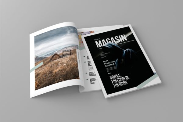 多用途企业宣传蚂蚁素材精选杂志排版设计模板 Magasin – Magazine Template