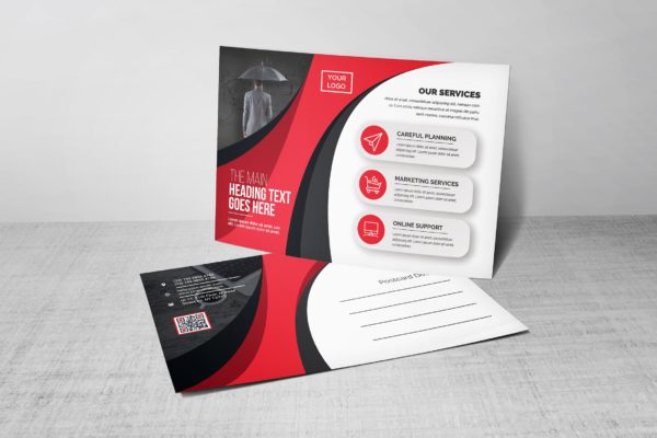 企业品牌宣传明信片设计模板 Postcard