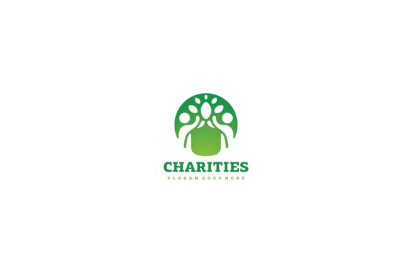生态慈善行业Logo设计第一素材精选模板 Eco Charities Logo