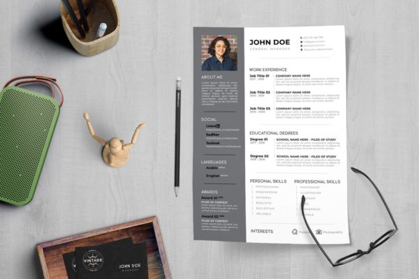 总经理职位应聘第一素材精选简历模板 CV Resume