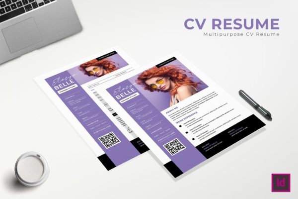 超级时装设计师个人第一素材精选简历模板 Super Fashion CV Resume Template