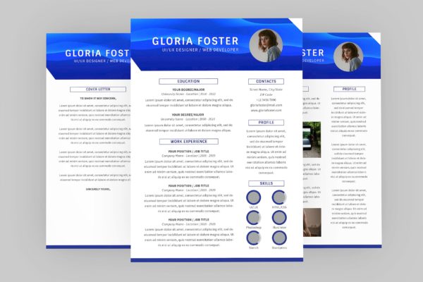 UI设计师个人第一素材精选简历模板 Ui Designer Resume Designer