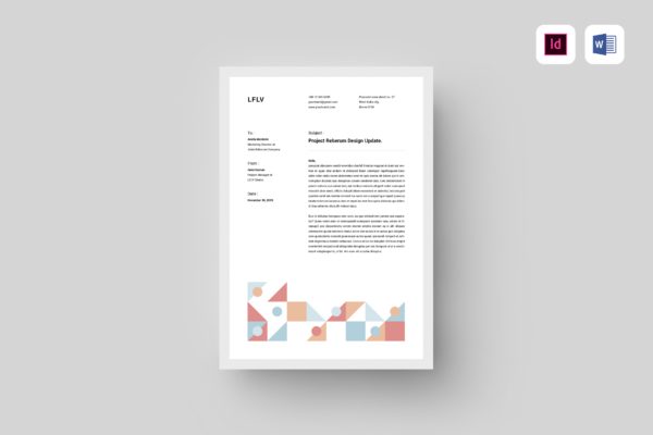 企业标准化信笺版式设计模板 Letterhead