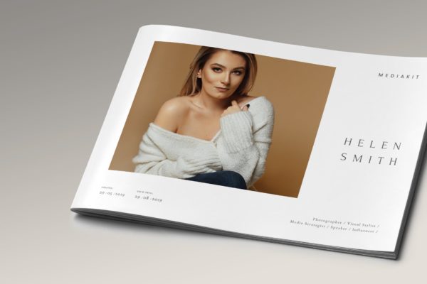 个人品牌形象塑造画册设计模板 Media Press Kit Template