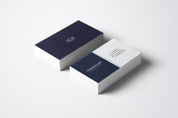 对称式设计企业横版蚂蚁素材精选名片模板v53 Business Card Template.v53