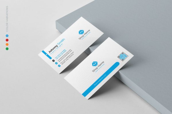 科技蓝企业蚂蚁素材精选名片模板 Business Card