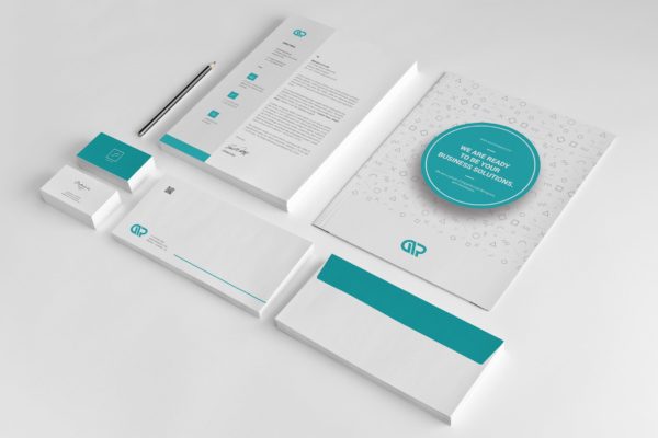 高端企业品牌VI视觉设计办公用品设计套件 Branding Stationery Pack