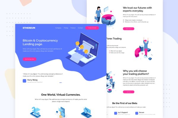 以太坊加密货币交易平台推广EDM邮件模板蚂蚁素材精选 Ethereum – Email Newsletter