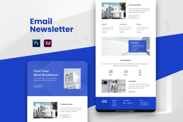 酒店品牌营销推广EDM邮件模板第一素材精选 Property Email Newsletter