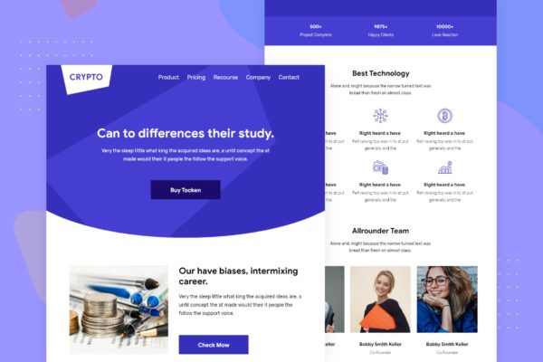 加密软件/安全软件推广适用EDM邮件模板蚂蚁素材精选 Crypto – Email Newsletter