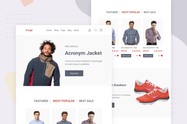 电商平台推广EDM邮件模板第一素材精选 Retail Sale – Email Newsletter