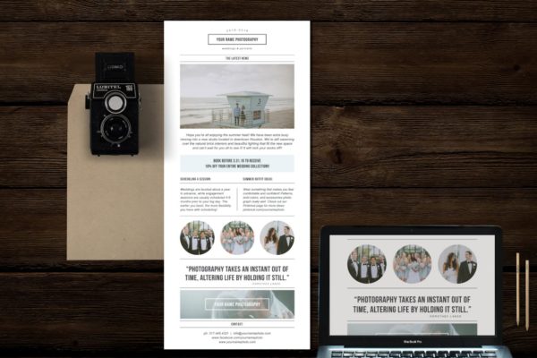 杂志风格订阅邮件模板蚂蚁素材精选 Magazine Style Newsletter