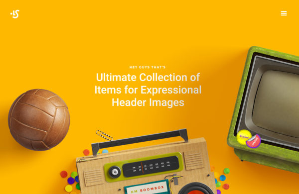 复古风格网站Header模板第一素材精选 Amazing Header Image