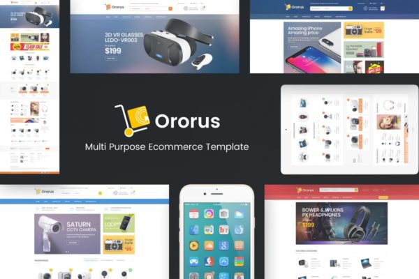 响应式数码电子电商网站OpenCart主题 Ororus – Responsive OpenCart Theme