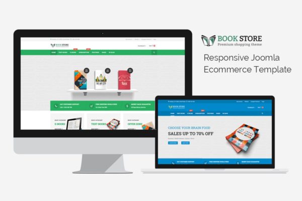 电子书购书电商网站Joomla主题模板第一素材精选 Bookstore – Responsive Joomla Ecommerce Template