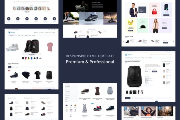 多概念电子商务商店HTML网站模板蚂蚁素材精选 AllStore – MultiConcept eCommerce Shop Template
