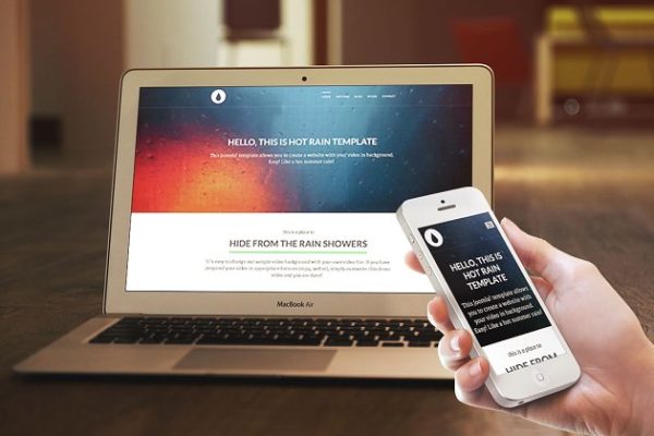 经典简约型自适应Joomla网站模板蚂蚁素材精选 Hot Rain