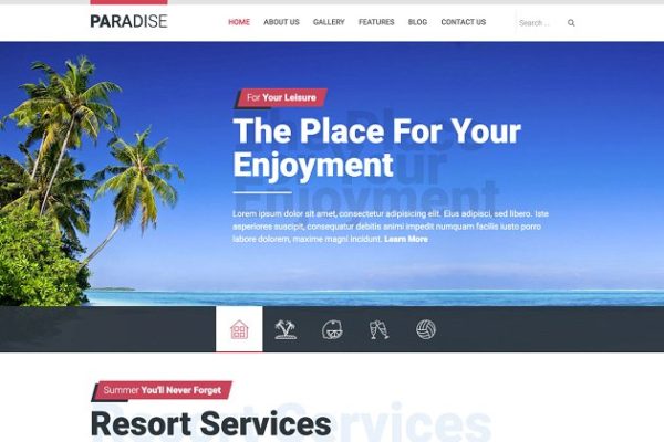热带海岛旅游天堂旅游主题Joomla主题模板第一素材精选 Hot Paradise