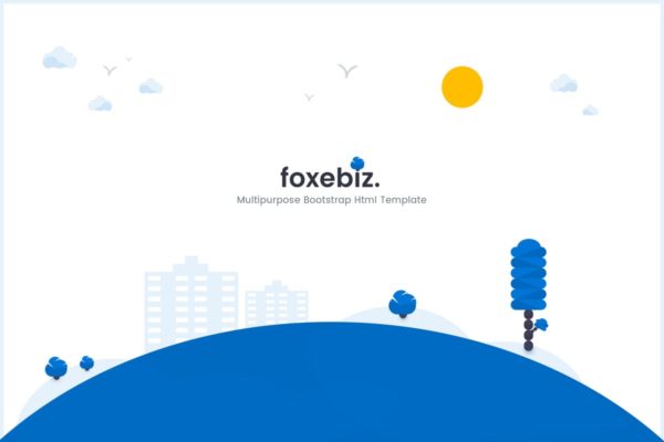 多用途企业官网设计HTML模板蚂蚁素材精选 Foxebiz – Multipurpose Html Template