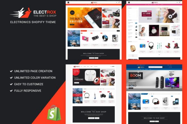 数码电器网上商城Shopify主题模板第一素材精选 Electrox – Electronics Shopify Theme