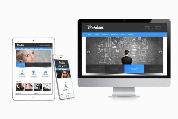 多用途响应式着陆页设计HTML模板第一素材精选 Masakini Multi-purpose Responsive HTML Template