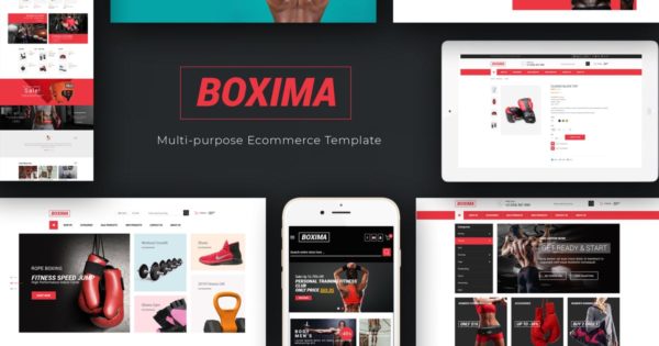 体育运动装备网上商城OpenCart主题模板蚂蚁素材精选下载 Boxima – Sport OpenCart Theme