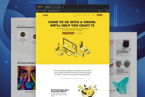 现代数字产品代理网站HTML模板第一素材精选 Duduk – Digital Agency HTML Template