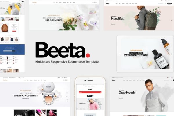 化妆品护肤品品牌电商网站Prestashop主题模板蚂蚁素材精选 Beeta – Prestashop Theme