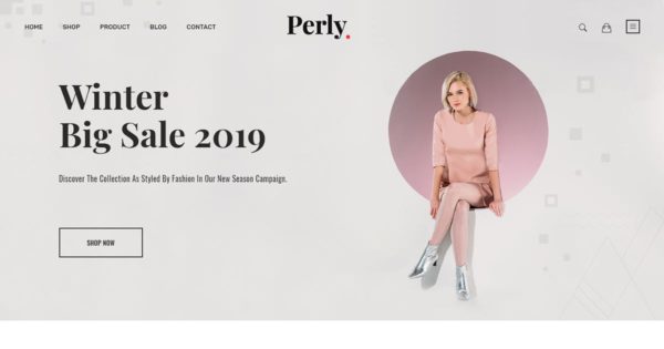 时尚行业网上商城Shopify系统主题模板蚂蚁素材精选 Perly – Fashion Shopify Theme