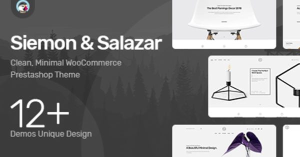 现代简约风综合性网上商城Prestashop主题模板第一素材精选下载 Themes Siemon & Salazar Responsive Prestashop 1.7