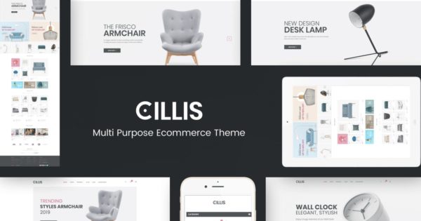 家具装饰网上商城Prestashop网站系统主题模板蚂蚁素材精选 Cillis – Furniture & Deco Prestashop Theme