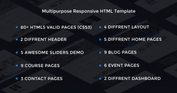在线学习培训网站设计HTML模板蚂蚁素材精选 Educo – Elearning, Education Html Template