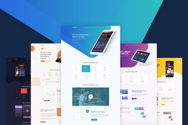 APP应用程序着陆页设计HTML模板第一素材精选 Mixup – App Landing Page HTML Template