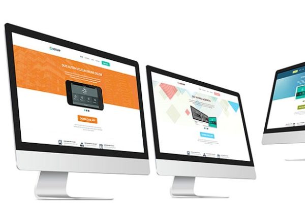 APP应用官网/下载网站响应式网站模板第一素材精选