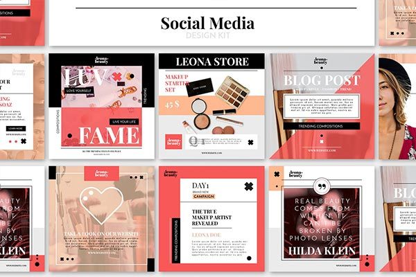 非常适合产品品牌推广的高端简洁时尚的社交媒体banner设计模板第一素材精选