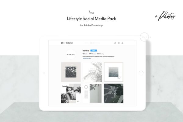 时尚生活主题社交媒体贴图模板第一素材精选 Lifestyle Social Media Pack • Íma